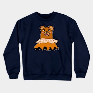 Lovely Bear ghost, halloween cute gift, Customized input text, Cute bear, Cute Bear Bride Crewneck Sweatshirt